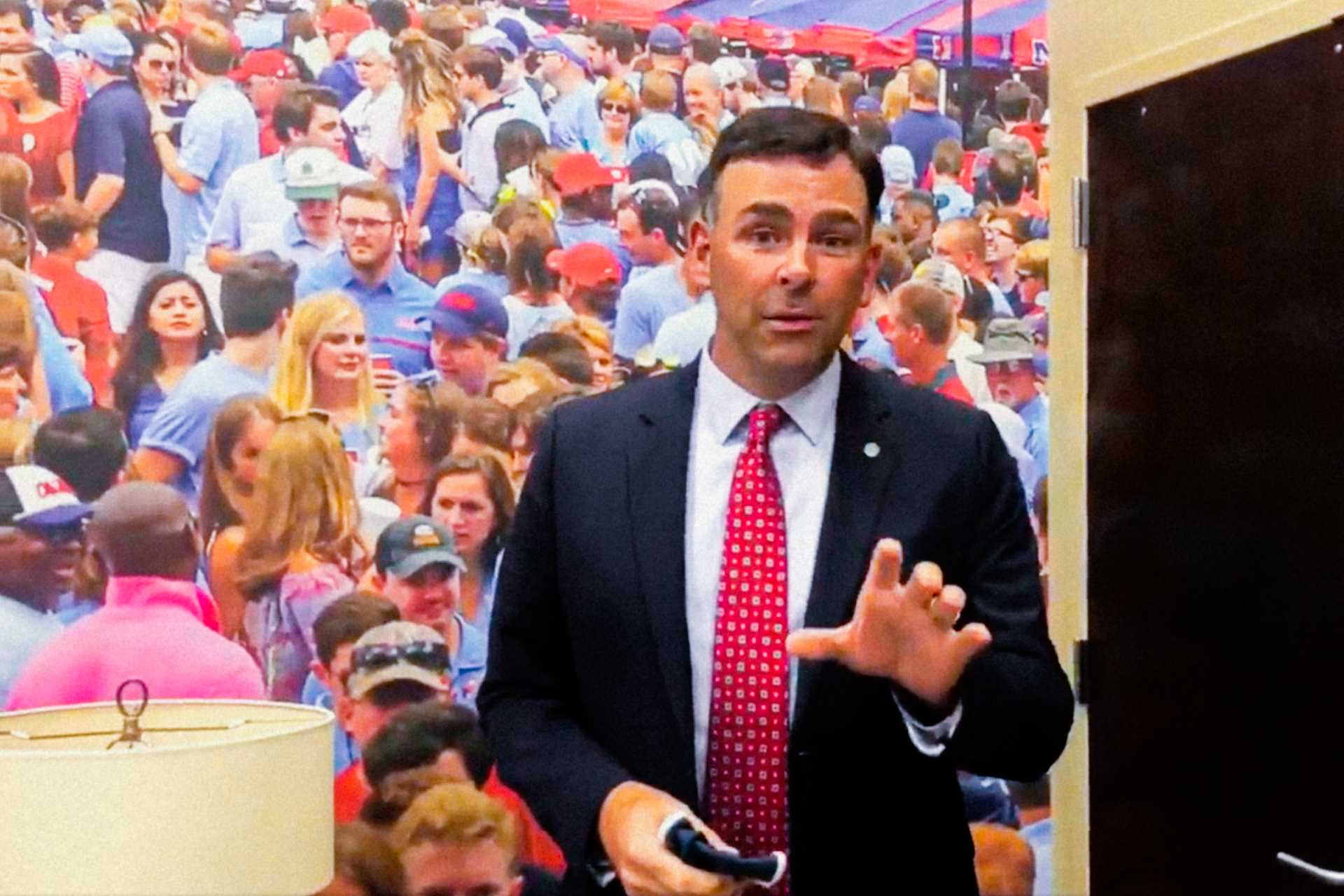 Mississippi Secretary of State Michael Watson, seen here in a 2020 video clip, claimed that President Joe Biden's March 6 executive order includes automatic voter registration and that "woke" and "uninformed" college students could become registered voters without their knowledge. The executive order does not include such a provision. Screenshot courtesy Mississippi Secretary of State